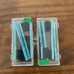 Vintage Travel Brush Set Lot with Case Cleaning Doll Unique Cute